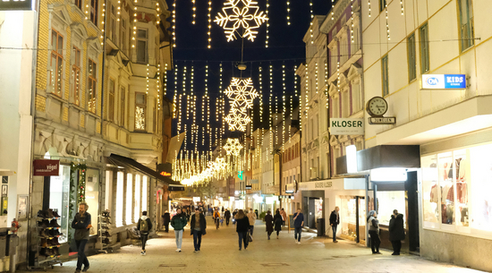 Weihnachtsbeleuchtung Kaiserstraße (© Stadt Bregenz) 