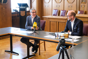 Stadtamtsdirektor Florian Bachmayr-Heyda und Bürgermeister Michael Ritsch
