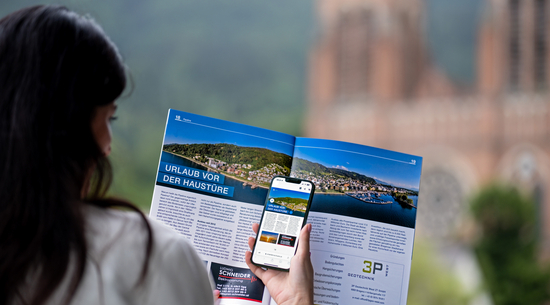 Das neue Magazin „Stadt in Bewegung“ als Print- und interaktive Onlineversion. © Stadt Bregenz